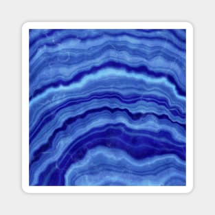 Blue Agate Watercolor Design Magnet