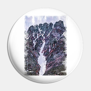 Snowy Valley Abstract. For Mountain Lovers. Pin