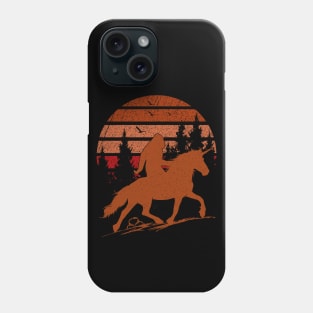 Retro Bigfoot riding unicorn Phone Case