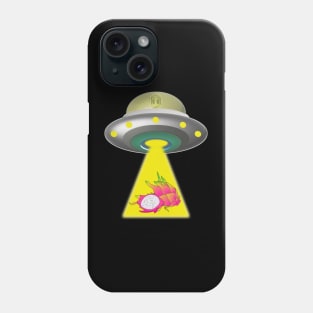 UFO dropping a beautiful dragon fruit / pitaya Phone Case