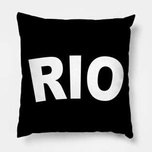 RIO Bold White Pillow