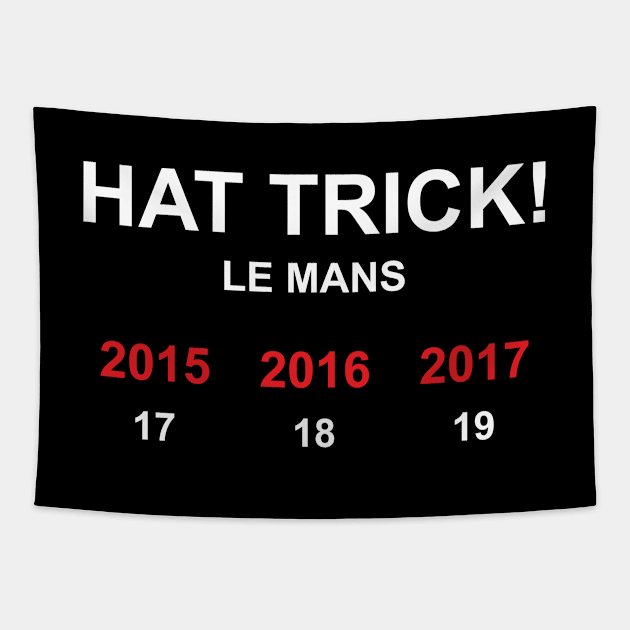 Hat Trick Le Mans Tapestry by 710Designs