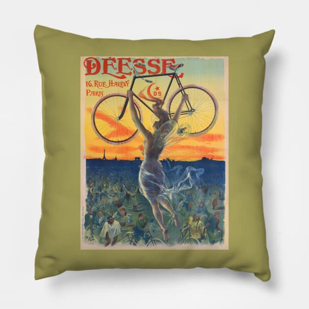 Poster advertisement for the Deesse bicycle Pillow by mike11209