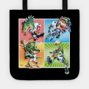 Old School Sports Dinosaurs Tote