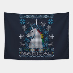 unicorn Christmas Tapestry