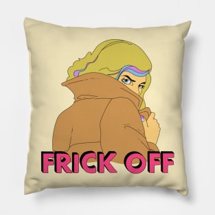 Frick Off - Shady Woman Pillow