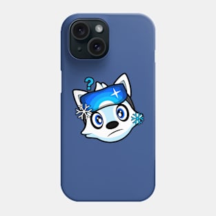 Confused Skier Alaskan Malamute Brook Phone Case