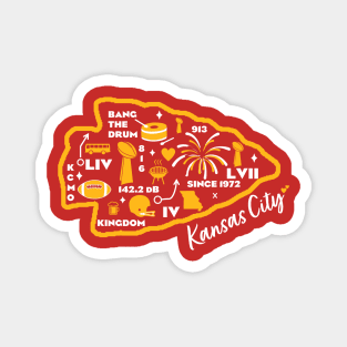 Kansas City Mural Arrowhead Magnet