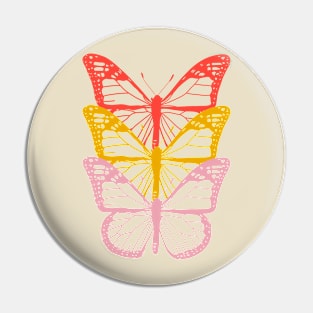 Butterfly Triplets Pin