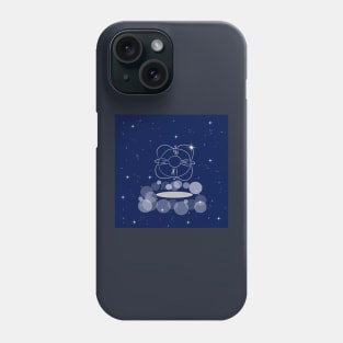 life buoy, help, safety, rescuer, illustration, night, modern, technology, light, shine, glitter, stars, space, galaxy, cosmos Phone Case