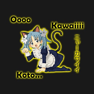 Oh Kawai Koto' Anime Girl T-Shirt Prints - Share the Cuteness in Style! T-Shirt