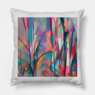 Stained Glass Grass Pillow