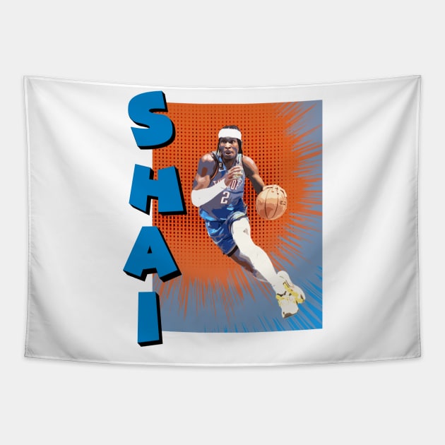 Shai Gilgeous-Alexander np Tapestry by islandersgraphics