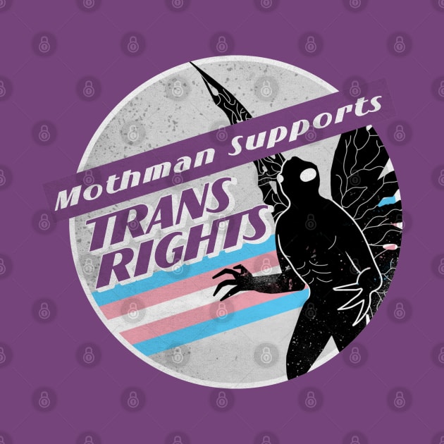 Trans Pride Mothman by creepvrs