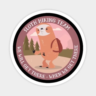 Sloth Hiking Team Magnet