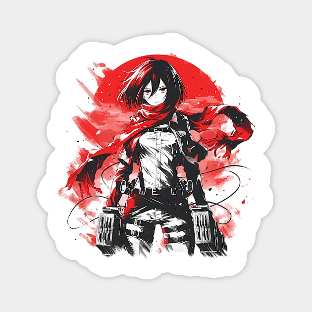 mikasa Magnet by StevenBag