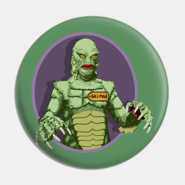 Come on Down, Gill-Man! (Creature from the Black Lagoon) Pin by PlaidDesign