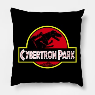 Cybertron Park - alt red Pillow