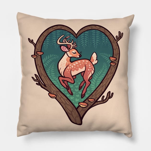 Heart of the Forest Pillow by DoomedDreamer