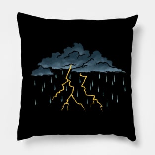 Joyous June Thunderstorms Pillow