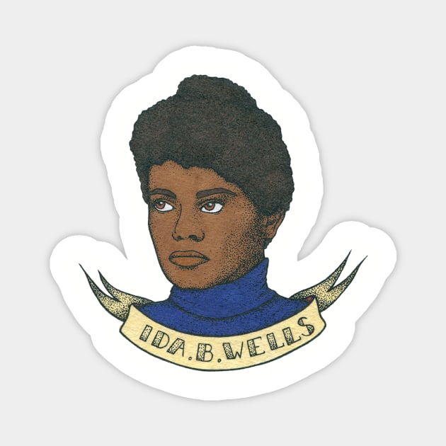 Ida Bell Wells-Barnett Magnet by Joyia M