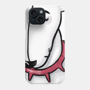 Cute Bull Terrier Drawing Phone Case