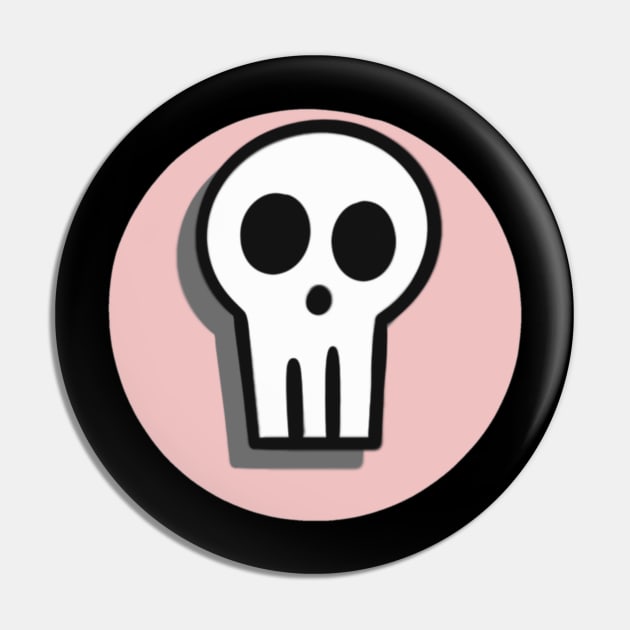 Small Skull Icon Pin by Sydnini_art