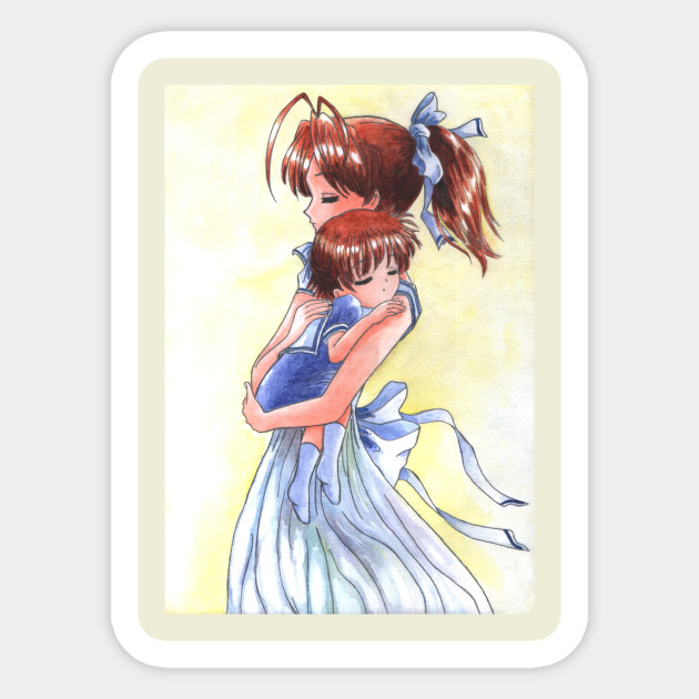 Sleeping Ushio Clannad Clannad After Story Sticker Teepublic