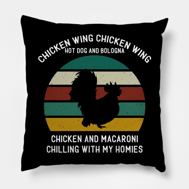 chicken wing chicken wing Pillow by busines_night