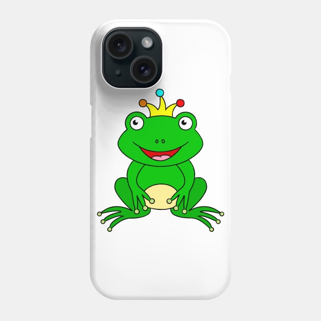 Frog Prince Phone Case by samshirts