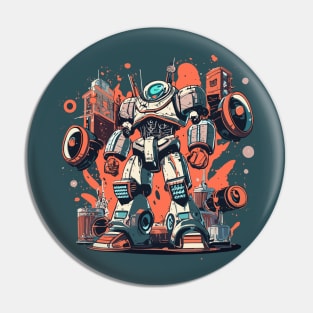 Giant Robot Humanoid Machine Pin