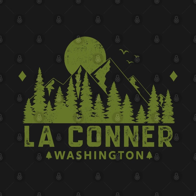 La Conner Washington Mountain Sight by HomeSpirit