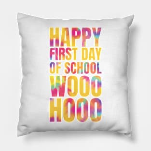 First day of school tye dye Pillow