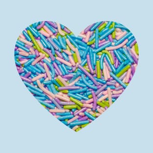 Pastel Candy Heart Photograph T-Shirt