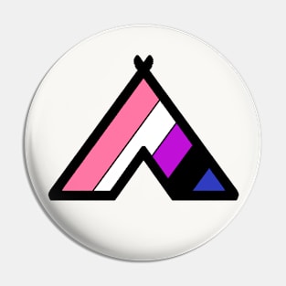 The Backpack Ratpack's Genderfluid Pride Tent Pin