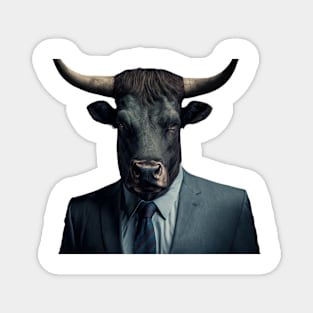 bull in a suit Magnet