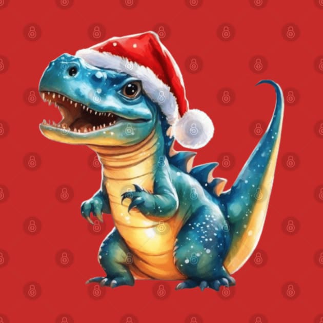 Christmas dynosaur by WeLoveAnimals