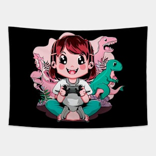 gamer girl Tapestry