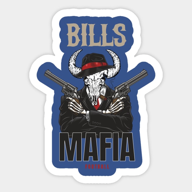 Bills MAFia Sticker for Sale by American Artist
