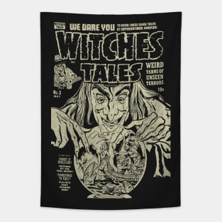Witches Tales Vintage Tapestry