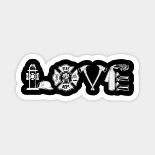 Love Firefighter Magnet