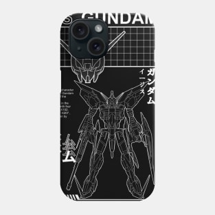 Gundam Aegis GAT-X303 Black and White Streetwear Shirt mobile suit Phone Case