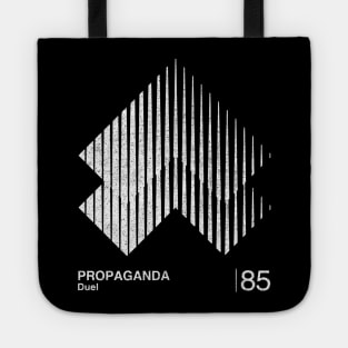 Propaganda / Minimalist Graphic Design Fan Artwork Tote