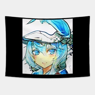 Colorfull anime girl Tapestry