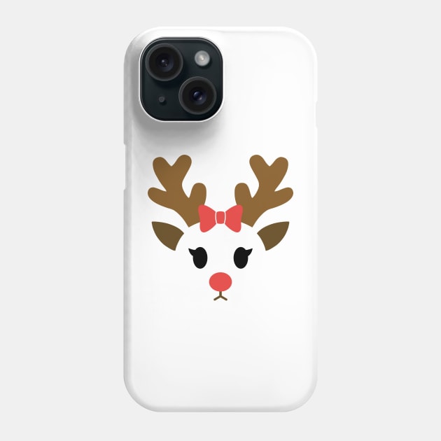 Rudolph Face Phone Case by DaphInteresting