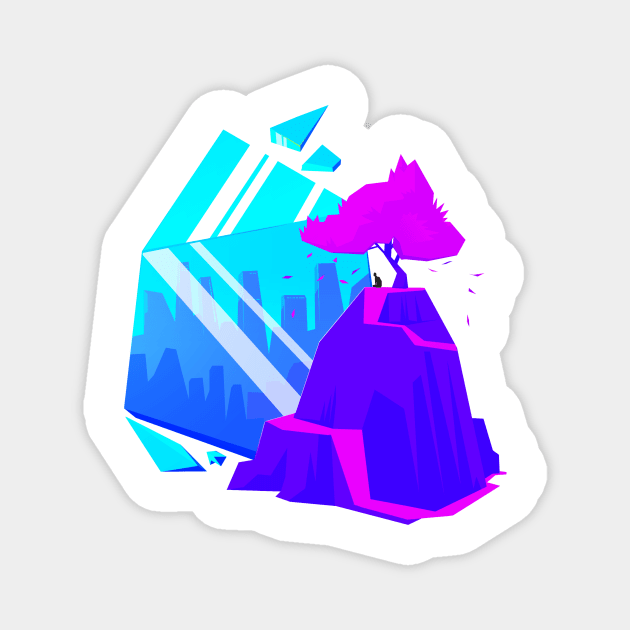 City Escape Magnet by Polygonal Mess