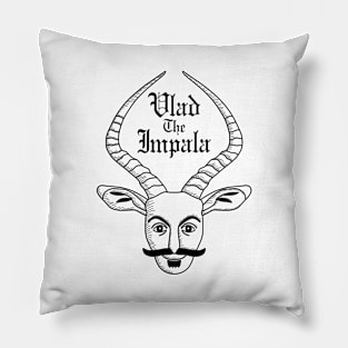 Vlad The Impala (Black Outline) Pillow