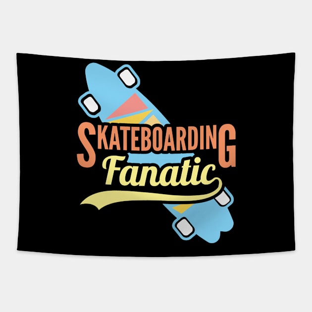 Skateboarding Fanatic Tapestry by rcia