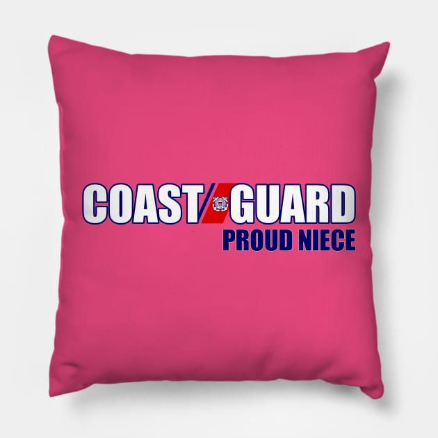 Coast Guard - Proud Niece Pillow by MilitaryVetShop