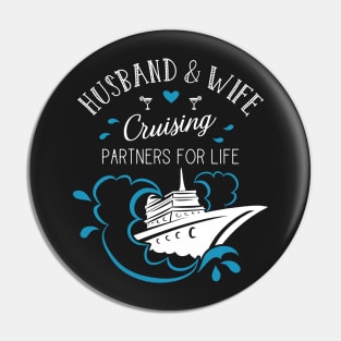 Husband and Wife cruising partners for life Cruise Couples Pin